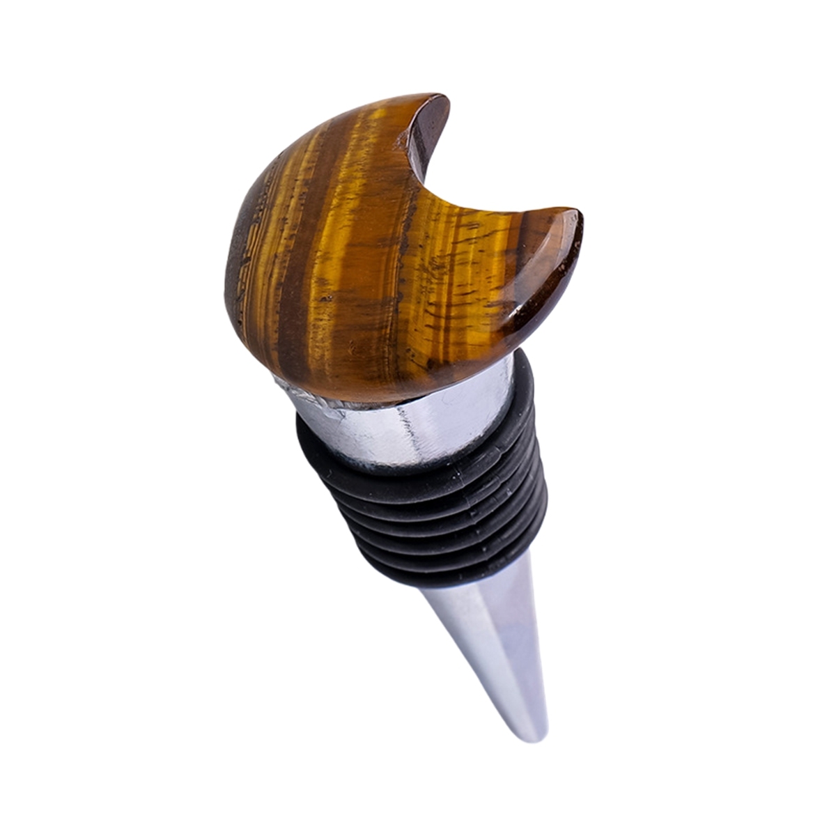 30MM Moon Gemstone Stainless Steel Bottle Stopper