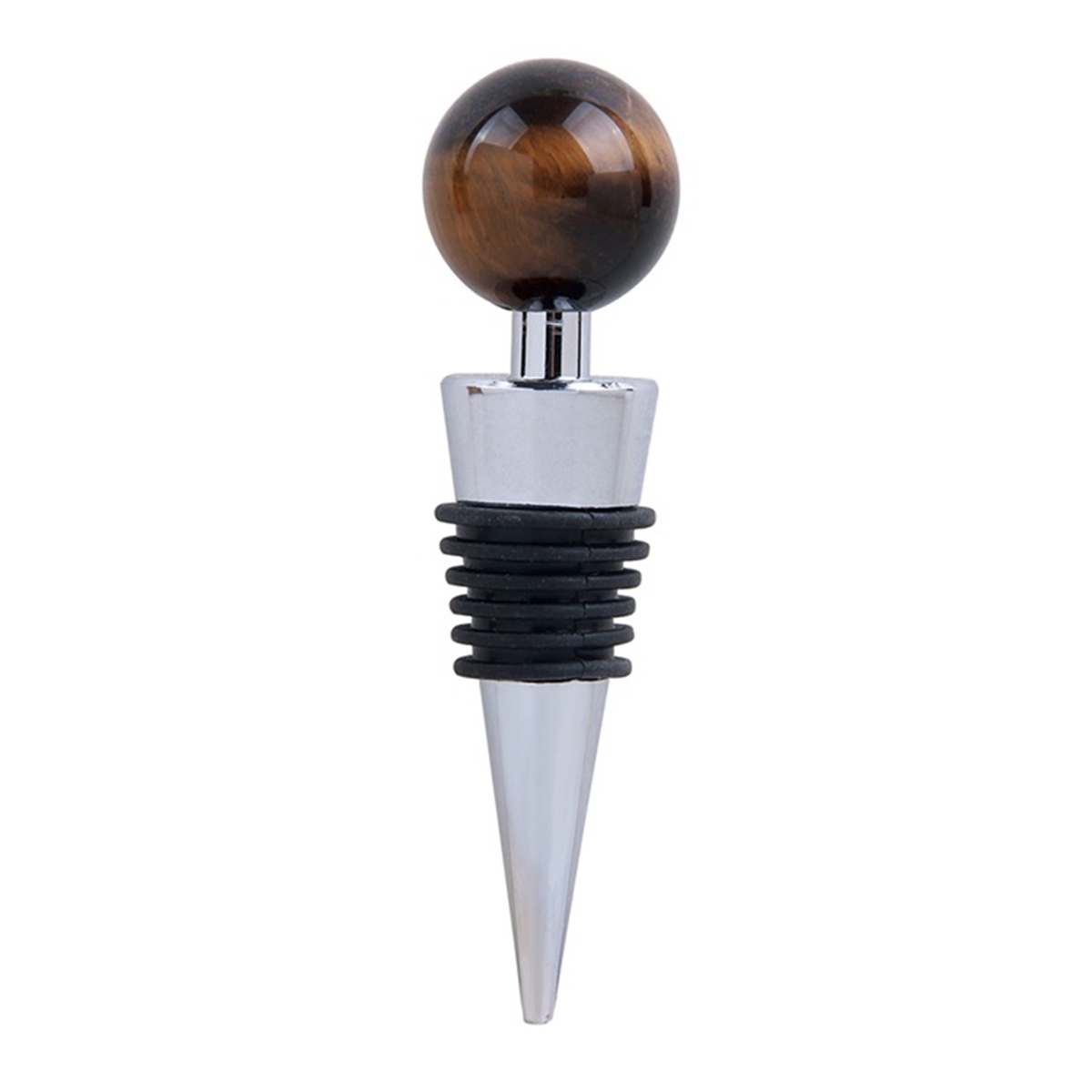 25mm Sphere Gemstone Stainless Steel Bottle Stopper