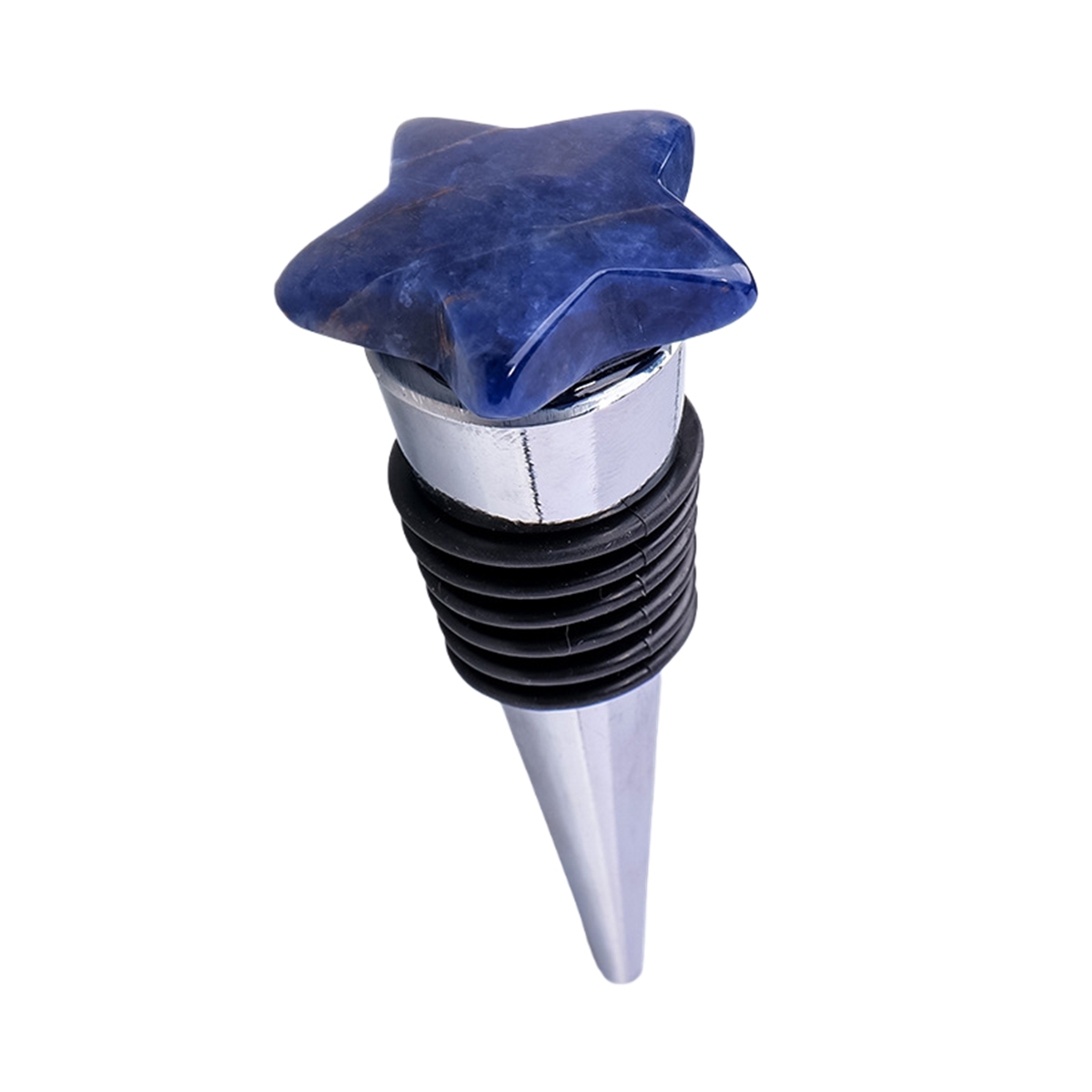 30MM Star Gemstone Stainless Steel Bottle Stopper