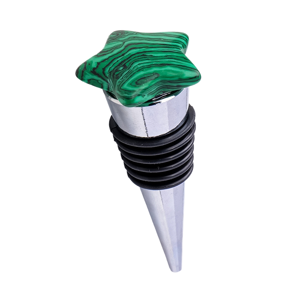 30MM Star Gemstone Stainless Steel Bottle Stopper