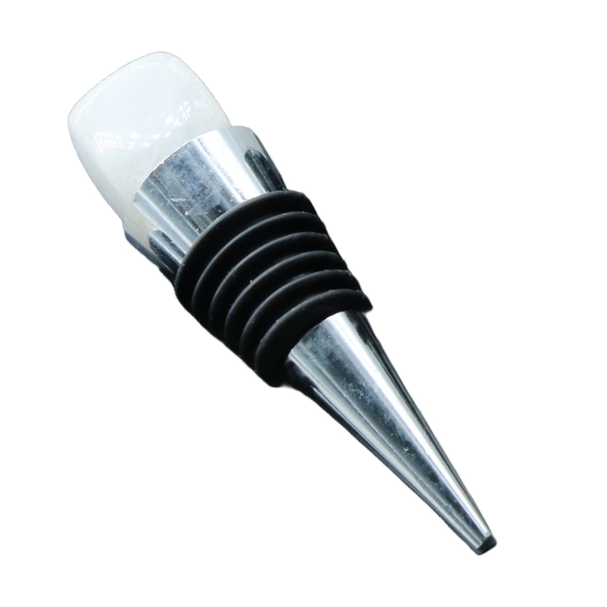 Cube Gemstone Stainless Steel Bottle Stopper