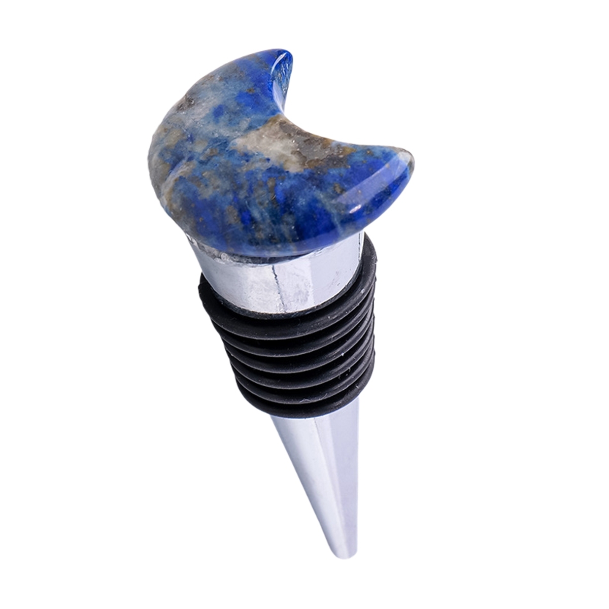 30MM Moon Gemstone Stainless Steel Bottle Stopper