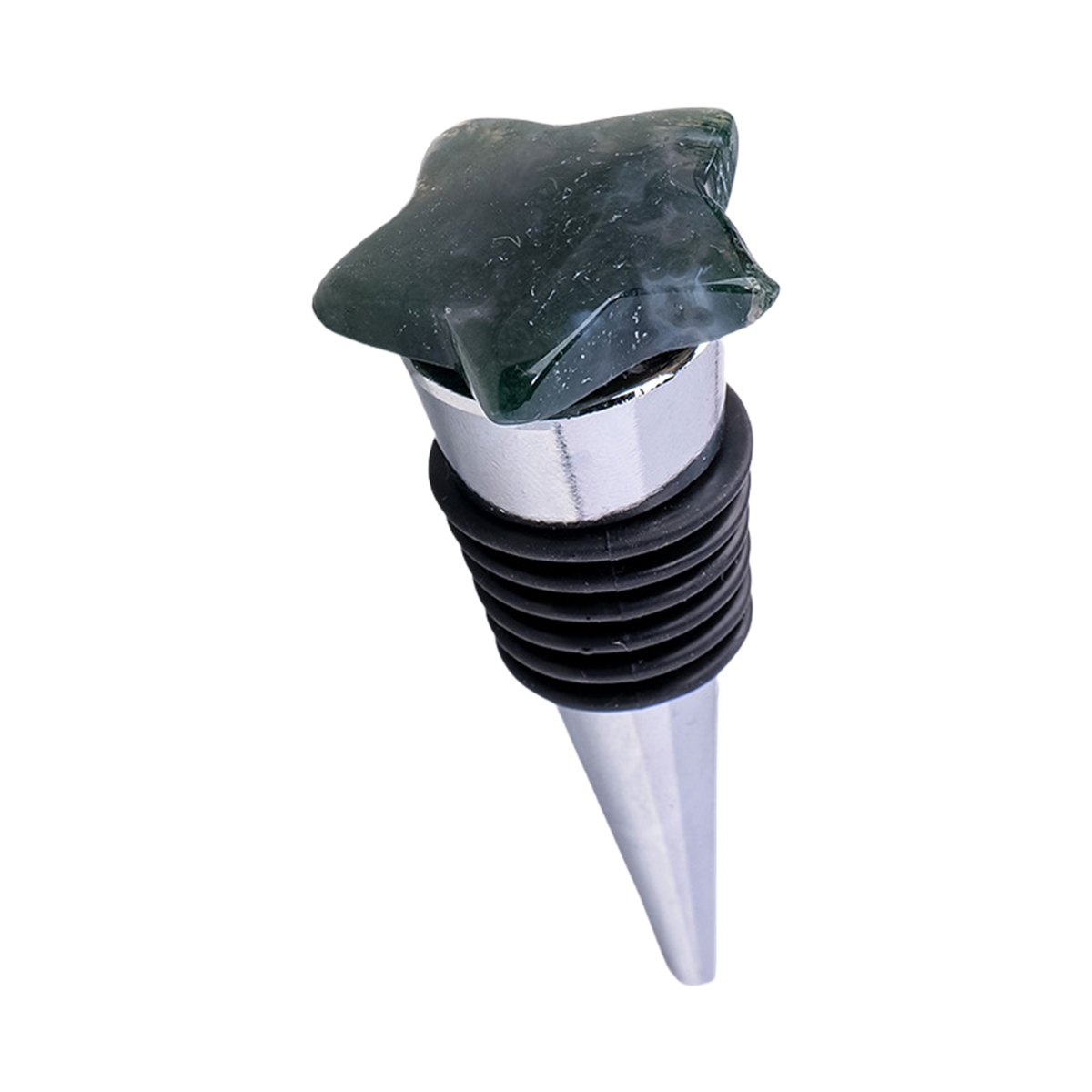 30MM Star Gemstone Stainless Steel Bottle Stopper