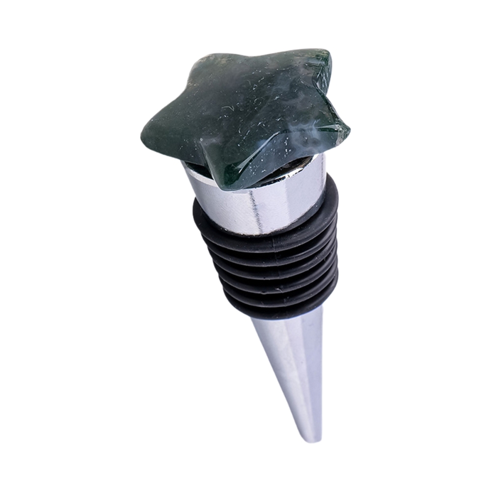 30MM Star Gemstone Stainless Steel Bottle Stopper