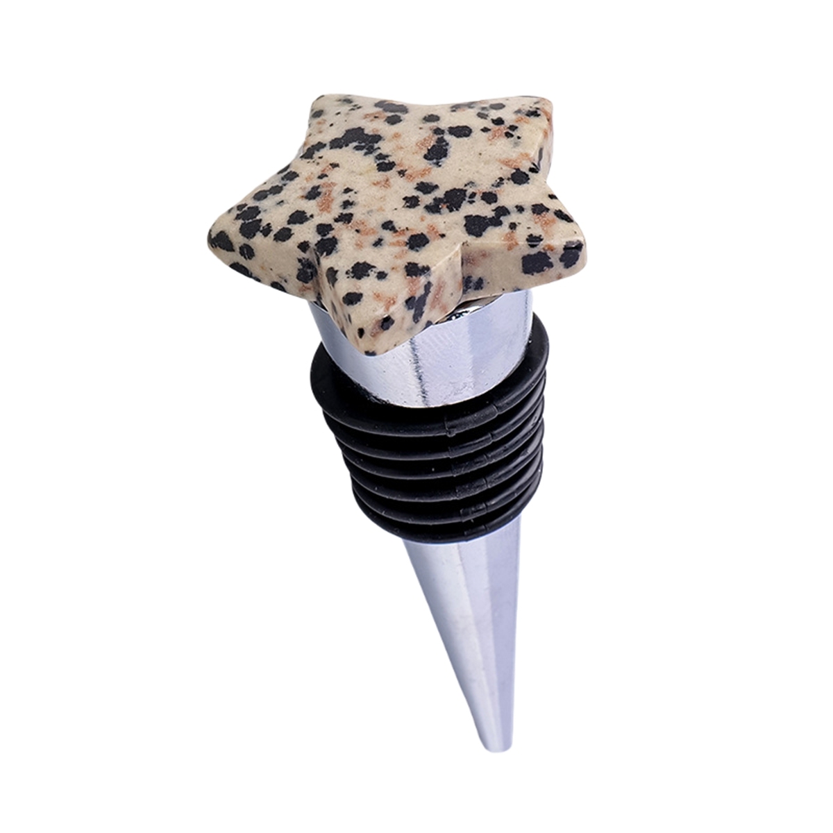 30MM Star Gemstone Stainless Steel Bottle Stopper
