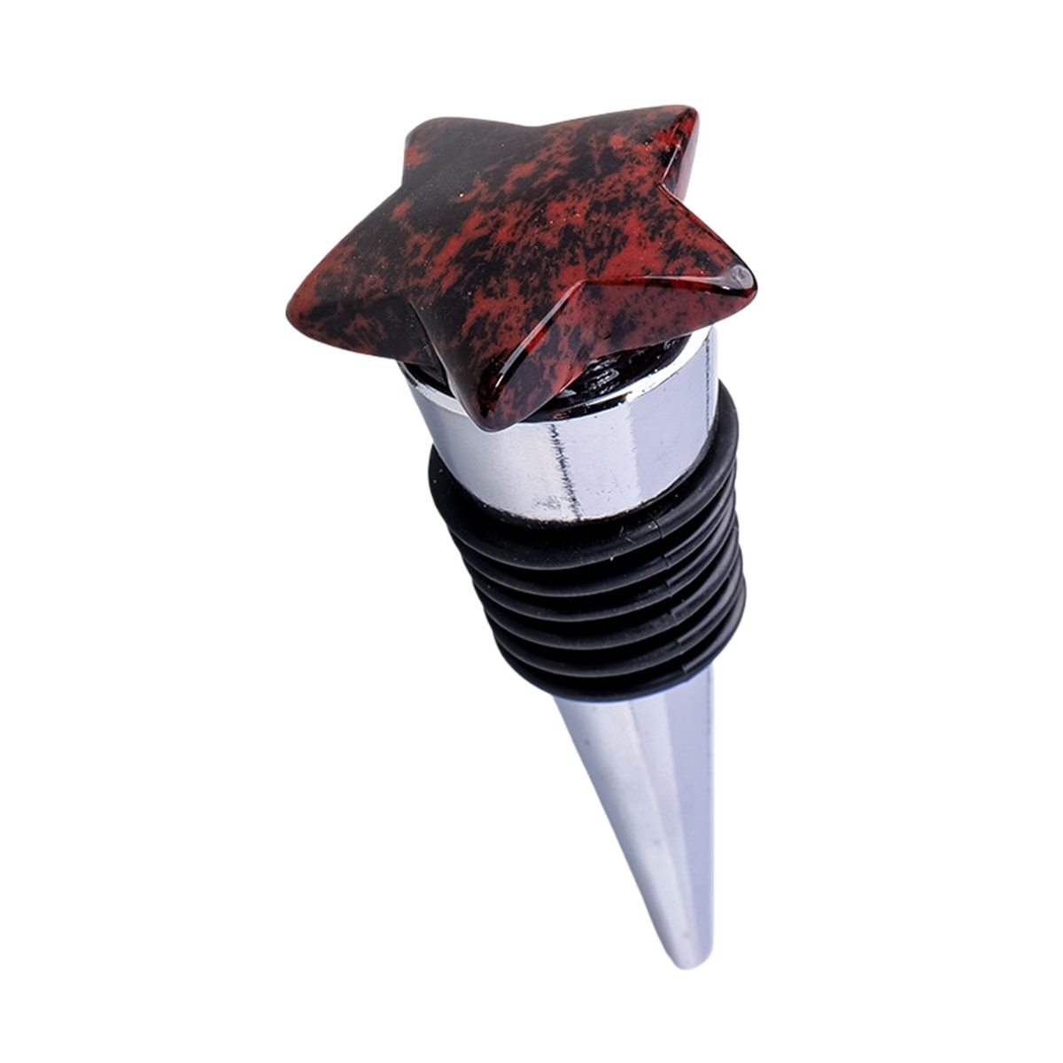 30MM Star Gemstone Stainless Steel Bottle Stopper
