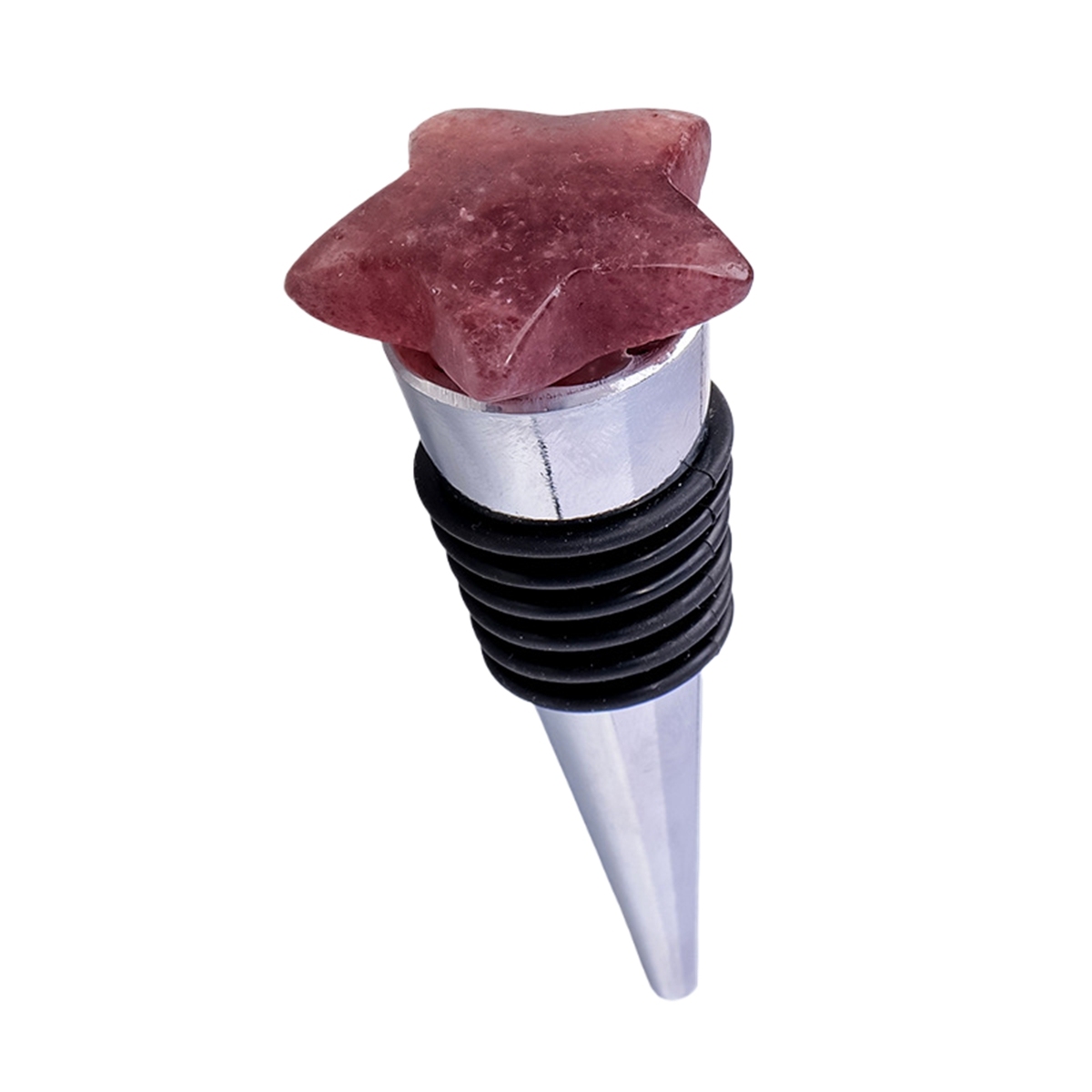 30MM Star Gemstone Stainless Steel Bottle Stopper