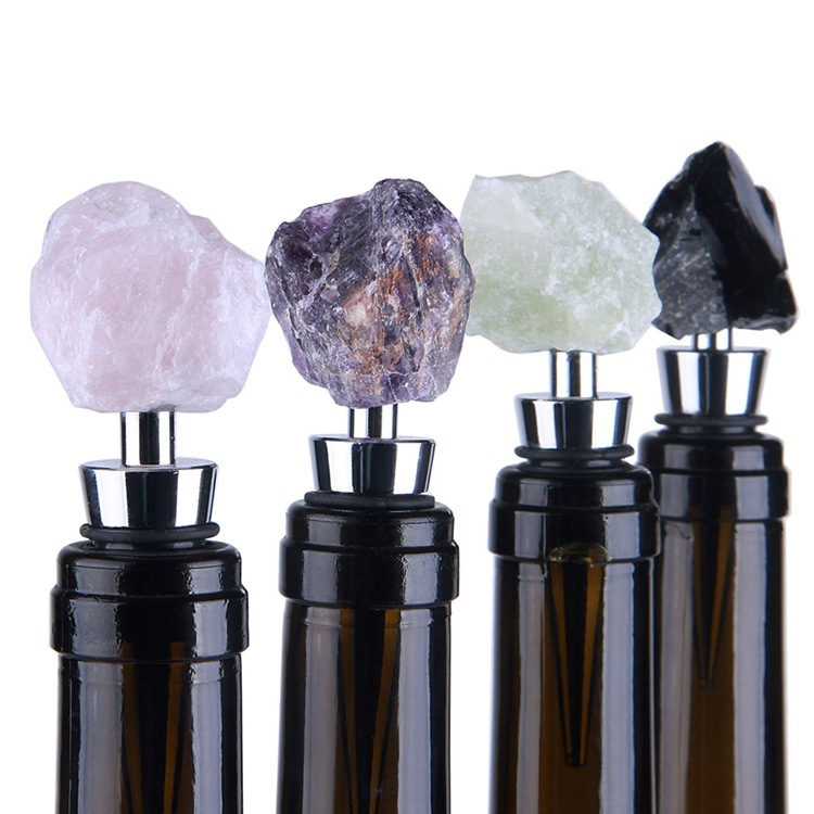 30MM Star Gemstone Stainless Steel Bottle Stopper