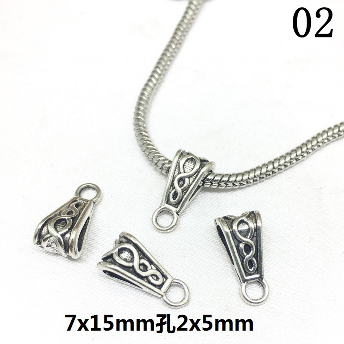 Tibetan Silver Alloy Through-Hole Connector Spacer Bead for DIY Making Jewelry