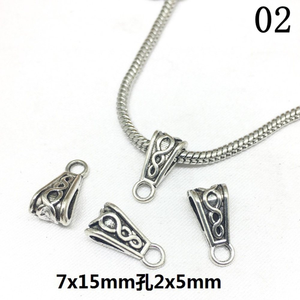 Tibetan Silver Alloy Through-Hole Connector Spacer Bead for DIY Making Jewelry
