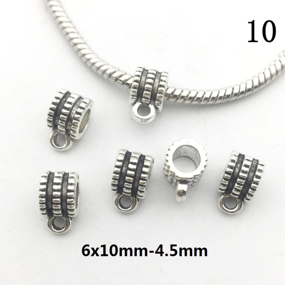 Tibetan Silver Alloy Through-Hole Connector Spacer Bead for DIY Making Jewelry
