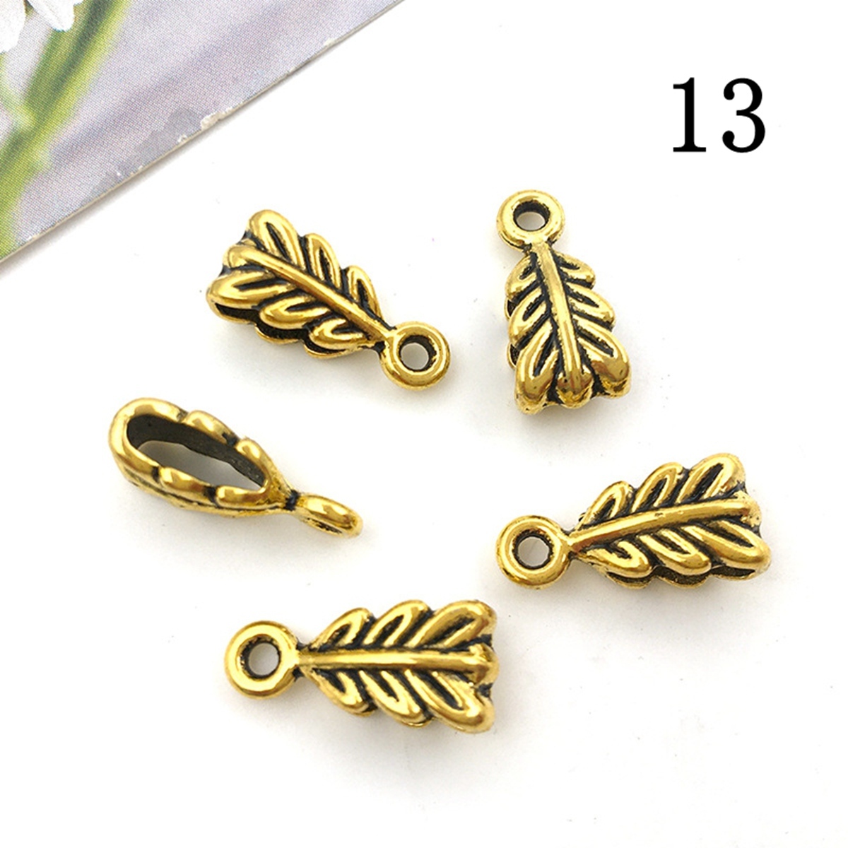 Tibetan Silver Alloy Through-Hole Connector Spacer Bead for DIY Making Jewelry