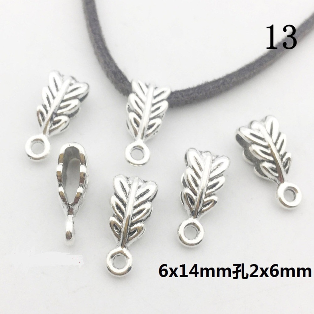 Tibetan Silver Alloy Through-Hole Connector Spacer Bead for DIY Making Jewelry