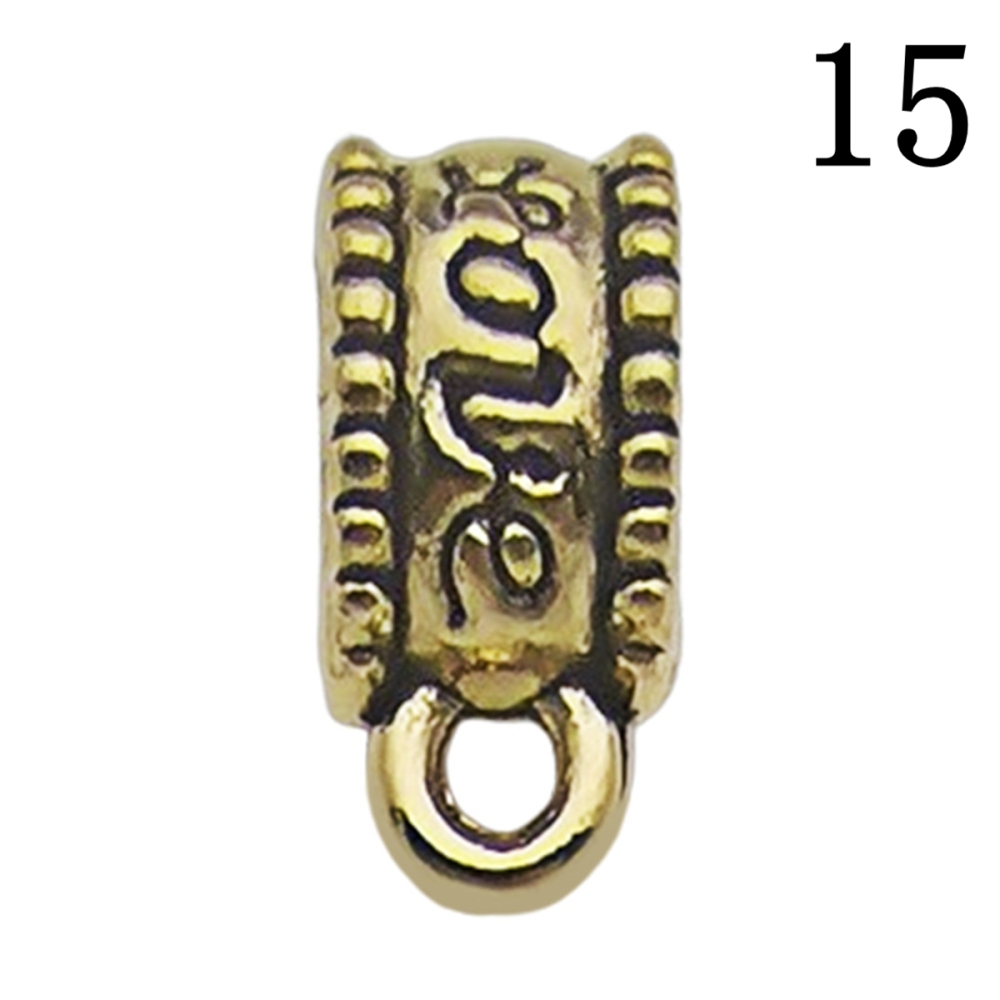 Tibetan Silver Alloy Through-Hole Connector Spacer Bead for DIY Making Jewelry