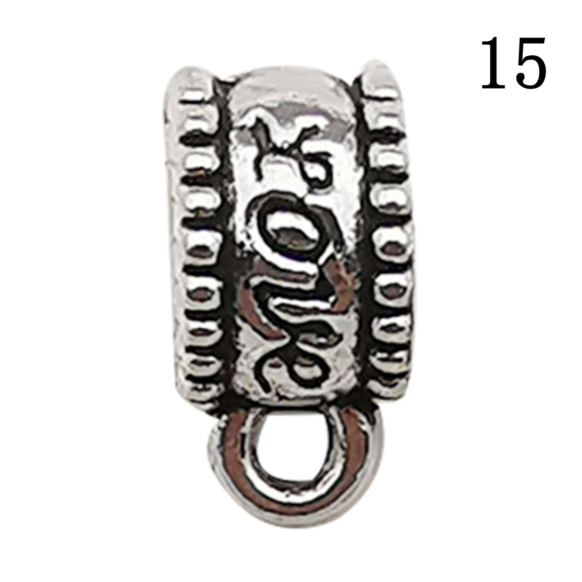 Tibetan Silver Alloy Through-Hole Connector Spacer Bead for DIY Making Jewelry