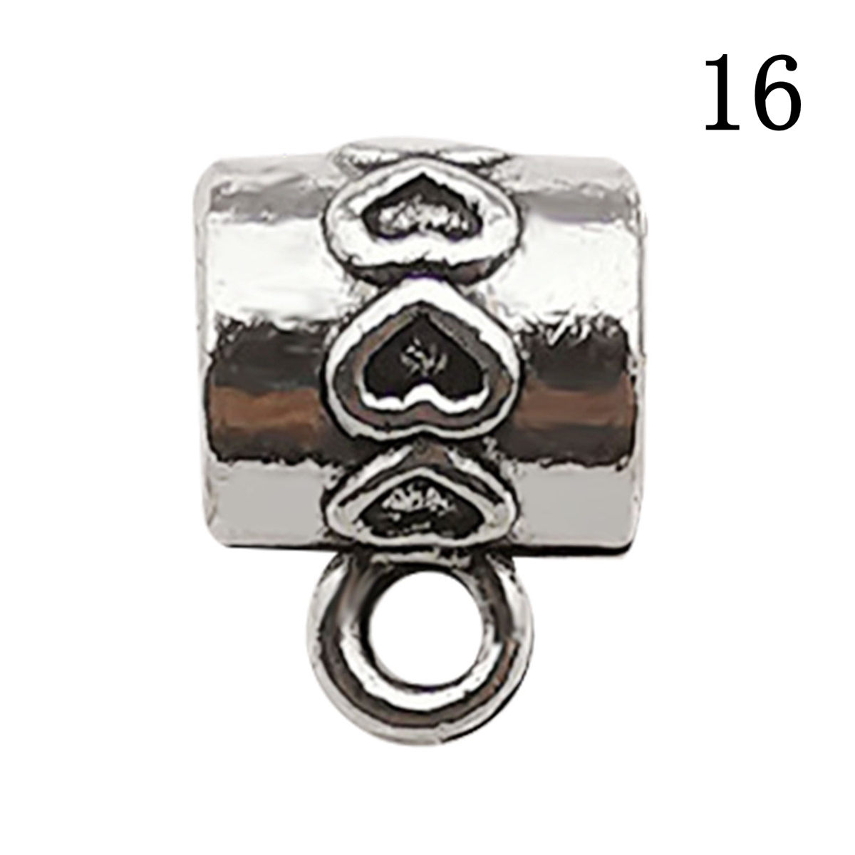 Tibetan Silver Alloy Through-Hole Connector Spacer Bead for DIY Making Jewelry