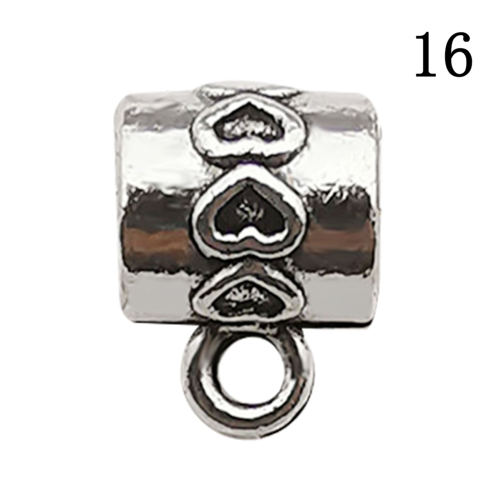 Tibetan Silver Alloy Through-Hole Connector Spacer Bead for DIY Making Jewelry