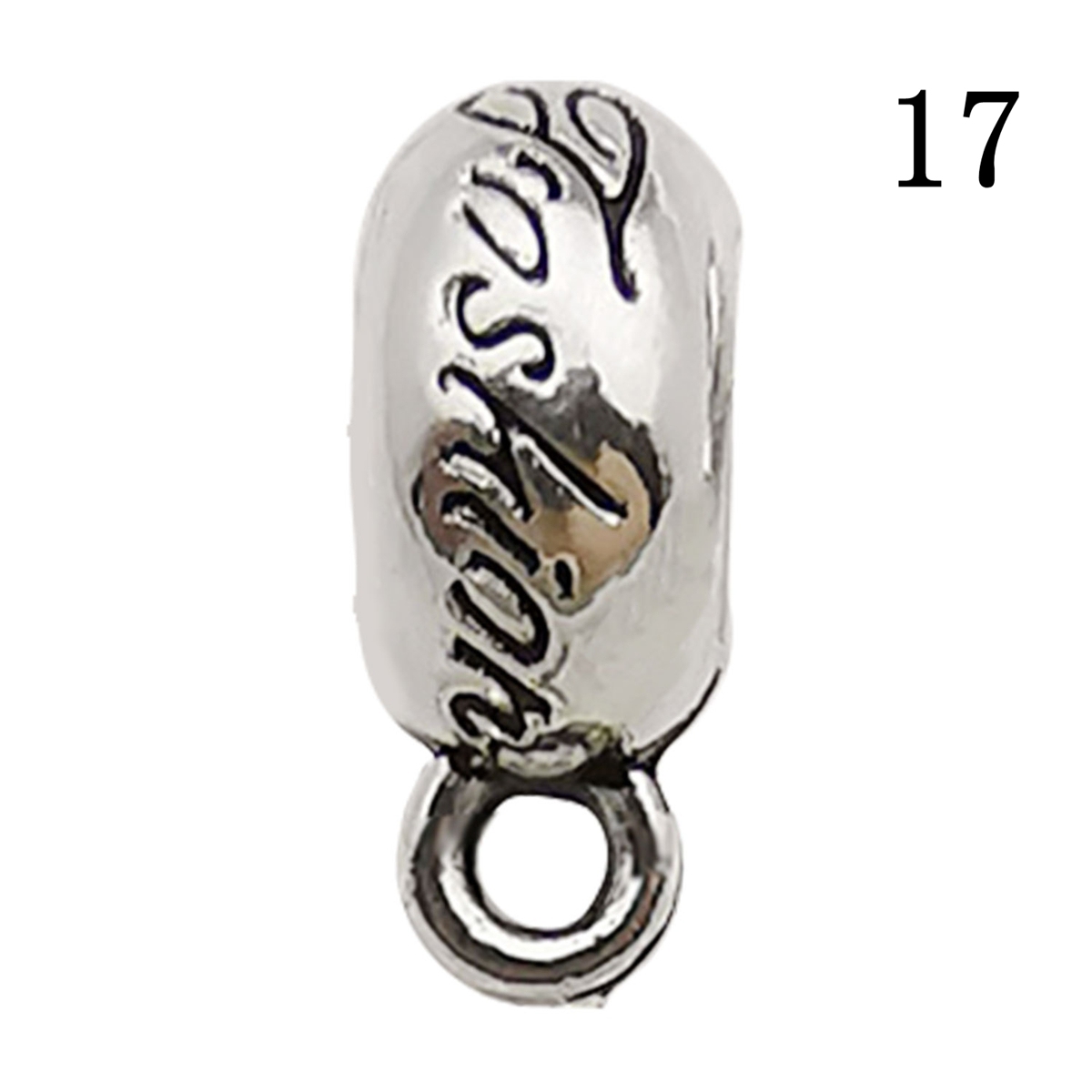 Tibetan Silver Alloy Through-Hole Connector Spacer Bead for DIY Making Jewelry