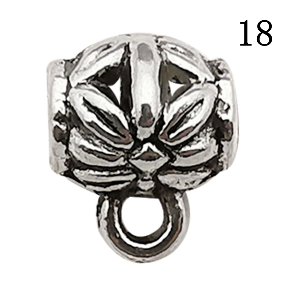 Tibetan Silver Alloy Through-Hole Connector Spacer Bead for DIY Making Jewelry