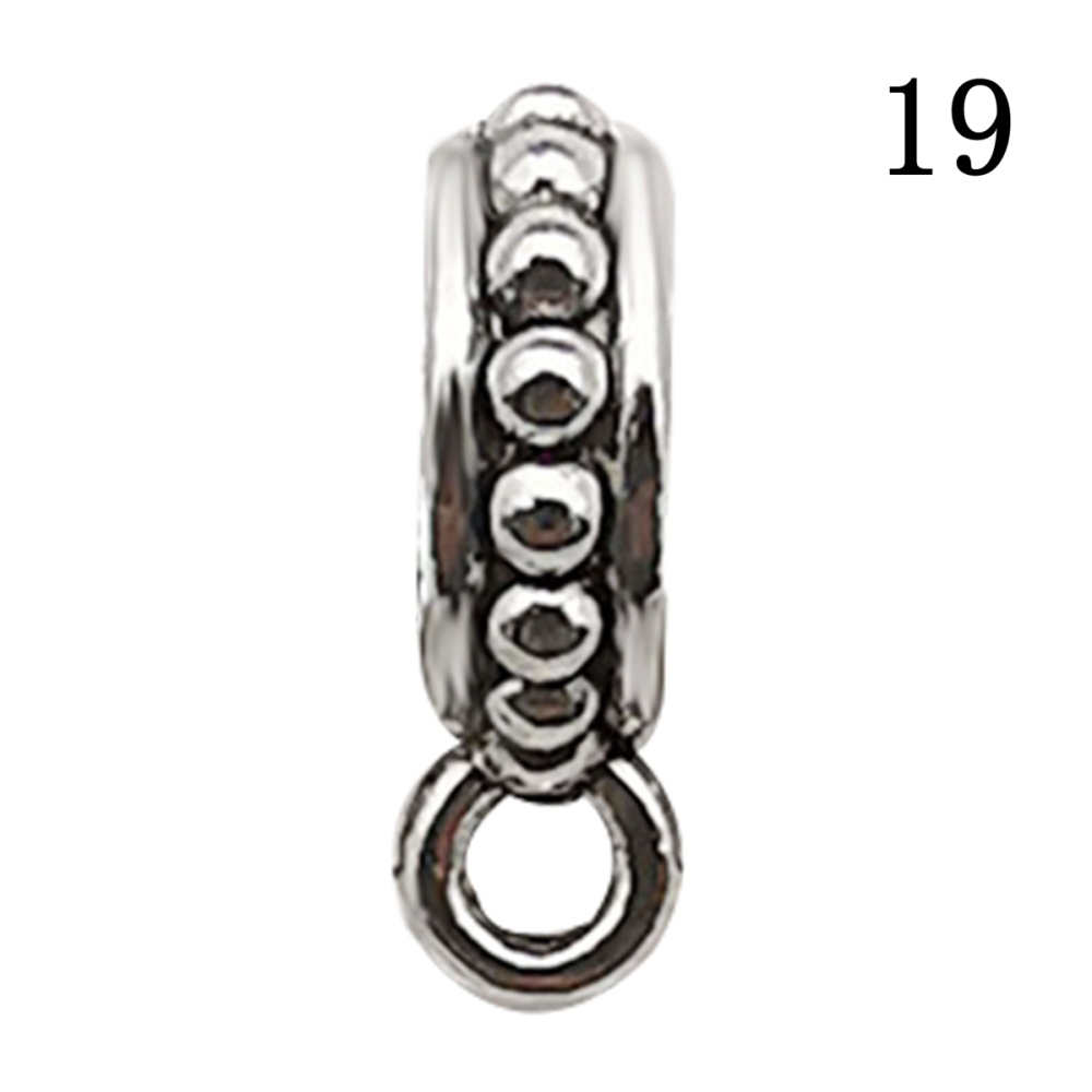 Tibetan Silver Alloy Through-Hole Connector Spacer Bead for DIY Making Jewelry
