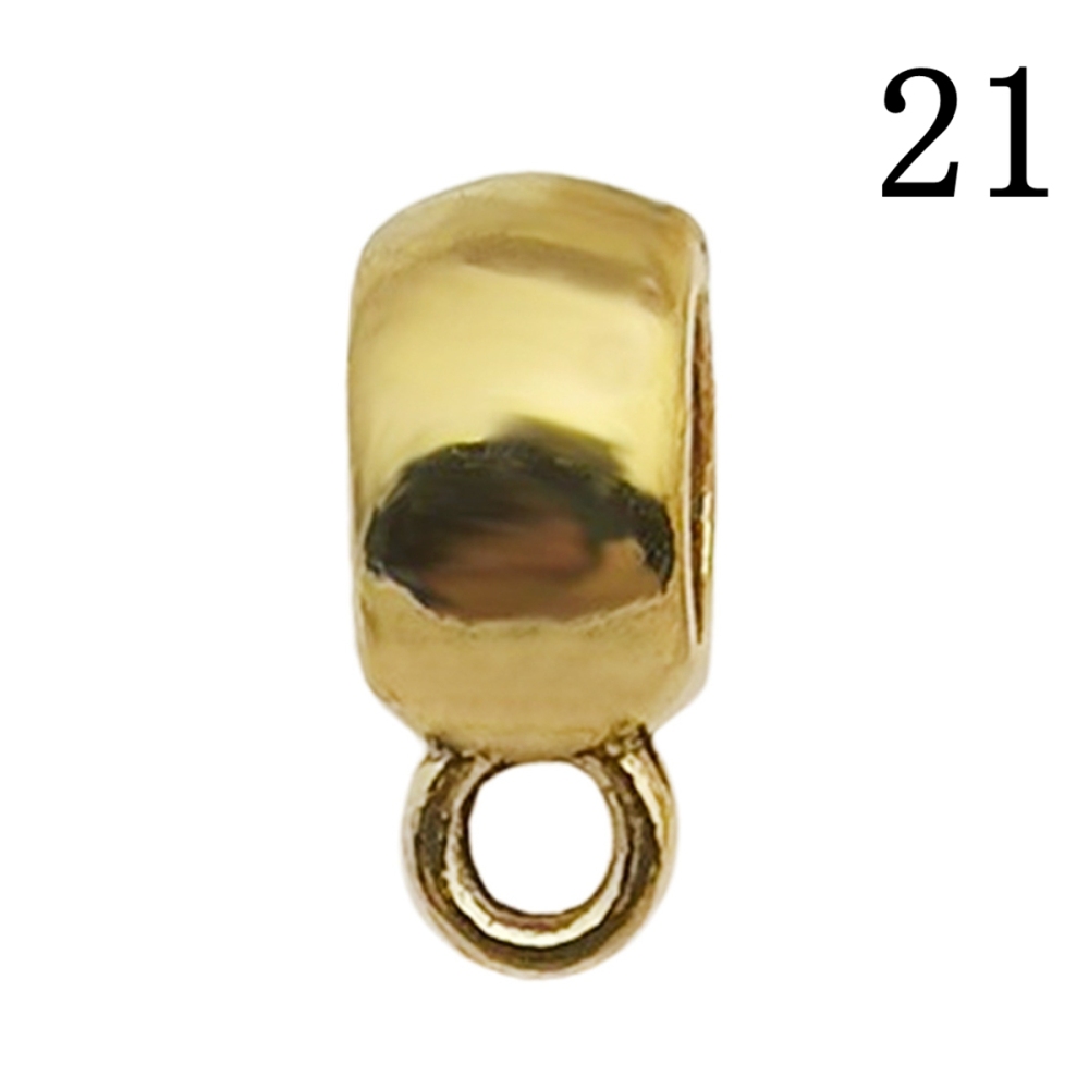 Tibetan Silver Alloy Through-Hole Connector Spacer Bead for DIY Making Jewelry