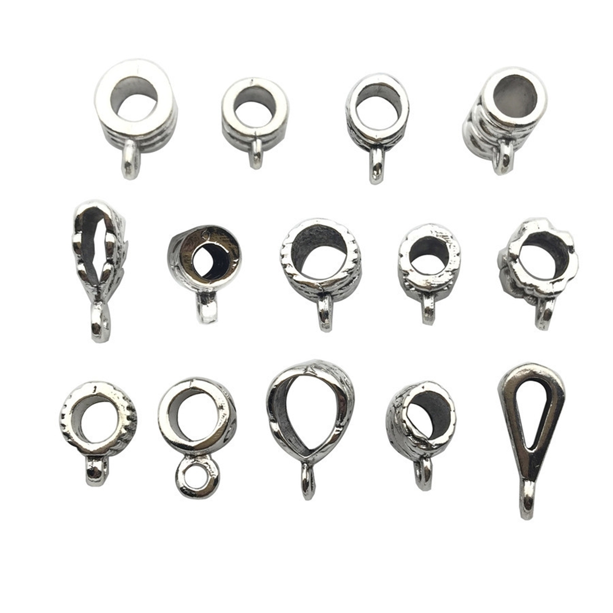 Tibetan Silver Alloy Through-Hole Connector Spacer Bead for DIY Making Jewelry