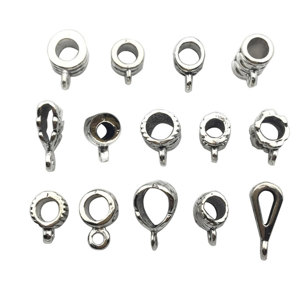 Tibetan Silver Alloy Through-Hole Connector Spacer Bead for DIY Making Jewelry