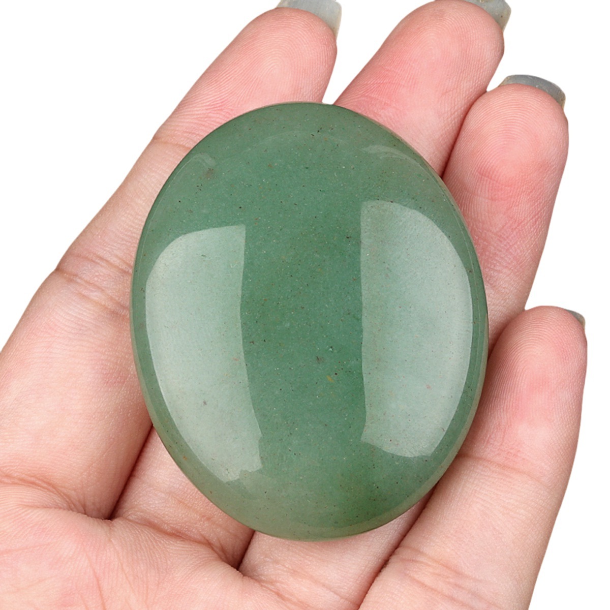 38X48MM Oval Palm Stone  Pebble Energy Worry Pocket Gemstone