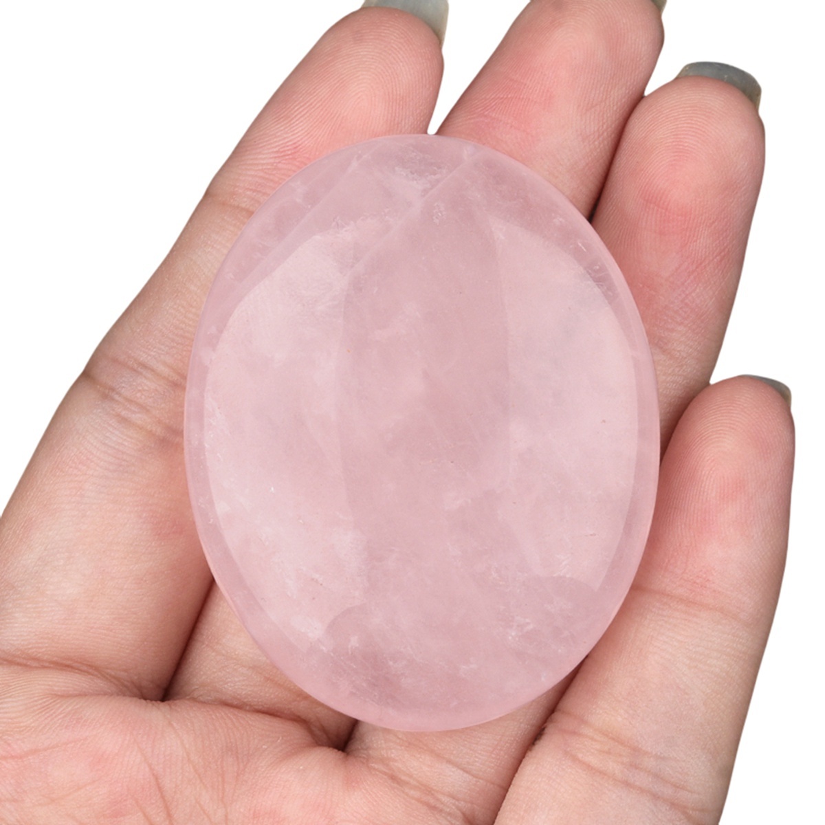 38X48MM Oval Palm Stone  Pebble Energy Worry Pocket Gemstone