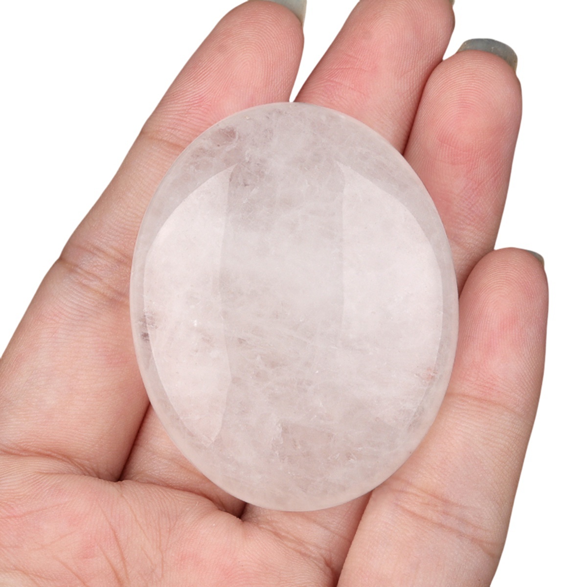 38X48MM Oval Palm Stone  Pebble Energy Worry Pocket Gemstone