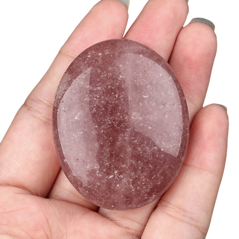 38X48MM Oval Palm Stone  Pebble Energy Worry Pocket Gemstone