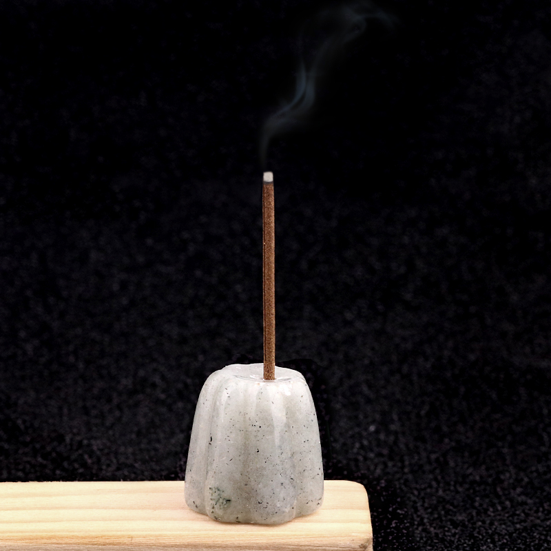 Gemstone 20mm Flower Base Used For Incense Handmade Craved