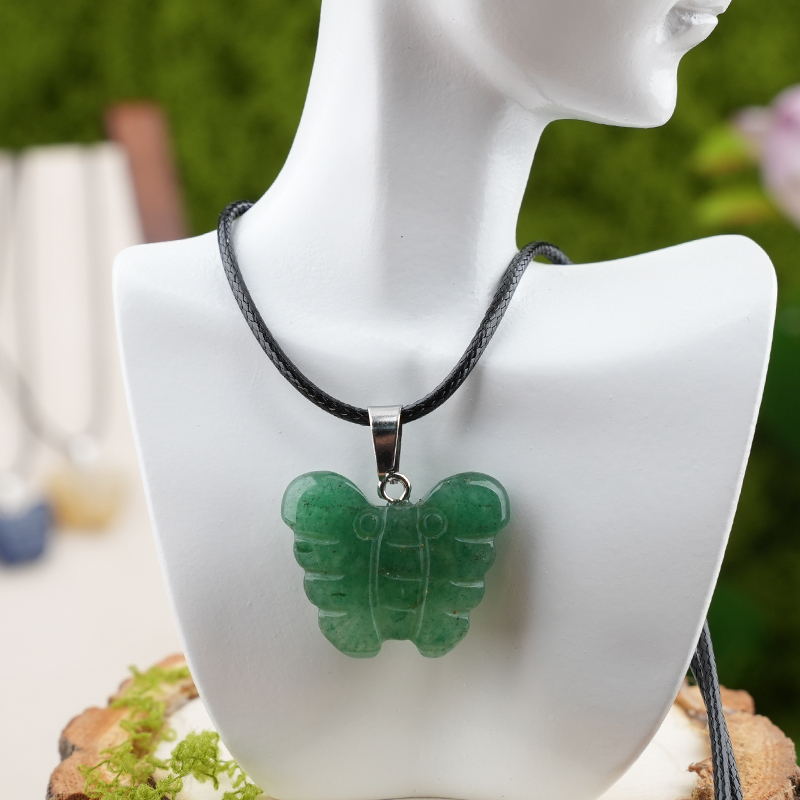 20MM Butterfly Stone Pendant for Making Jewlery  Handmade Craved
