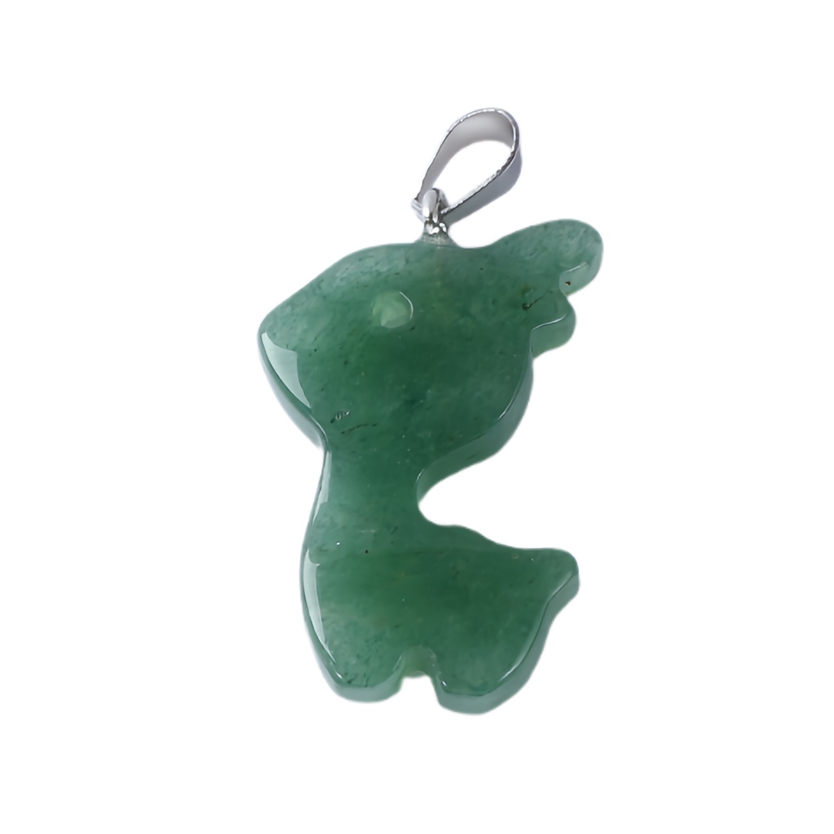 32MM Fawn & Deerlet Stone Pendant for Making Jewlery  Handmade Craved