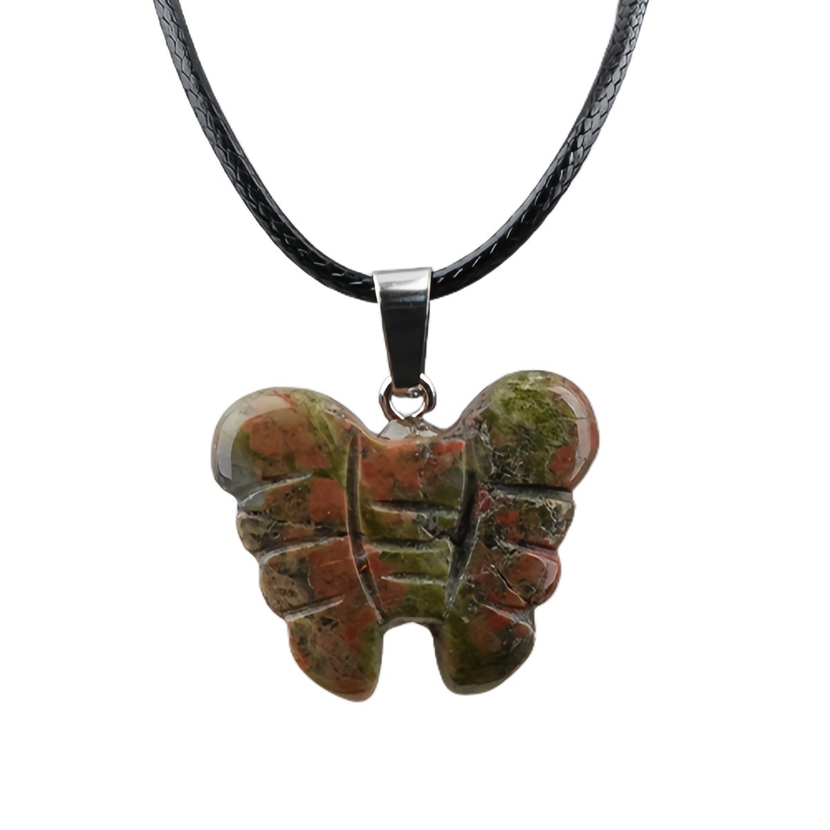 20MM Butterfly Stone Pendant for Making Jewlery  Handmade Craved