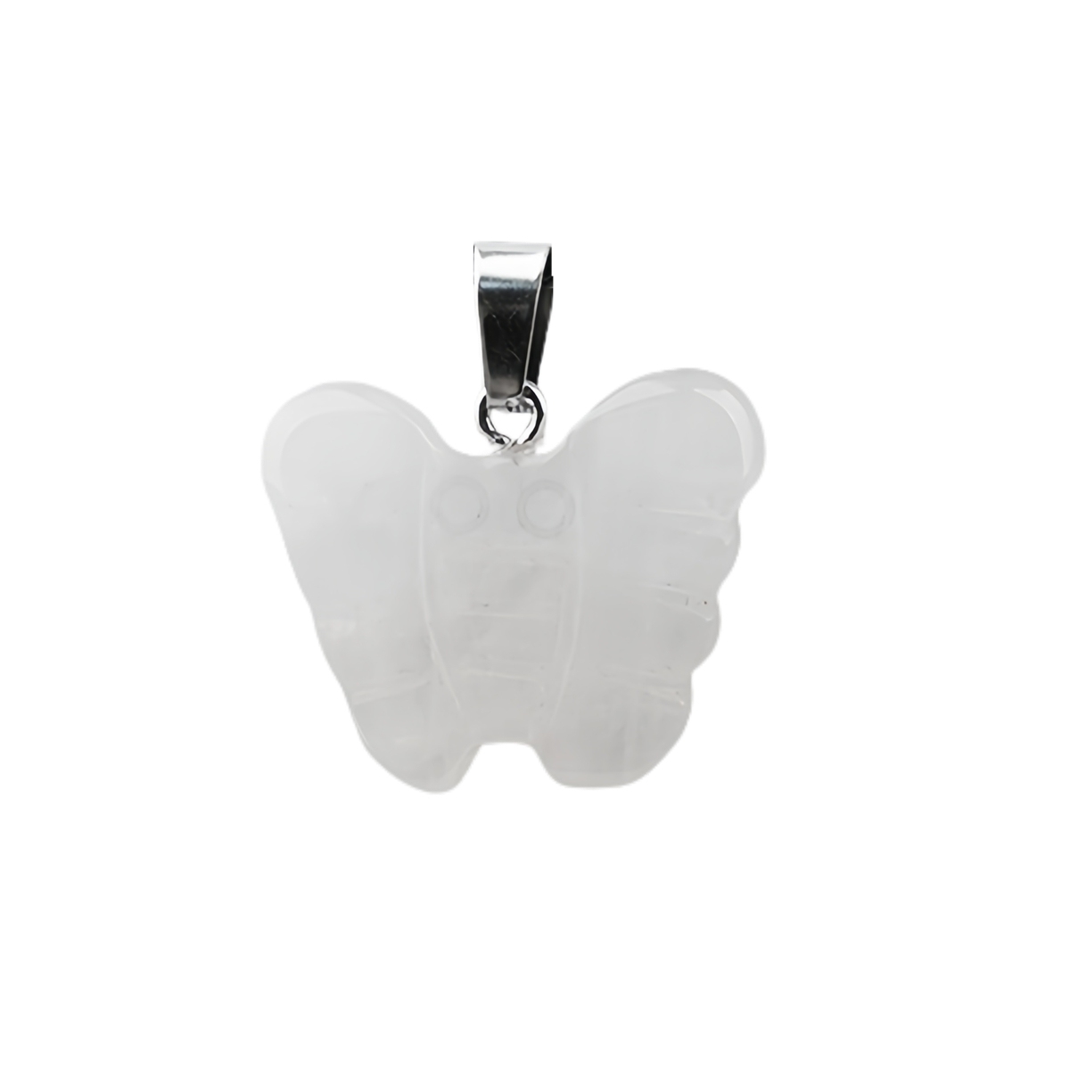 20MM Butterfly Stone Pendant for Making Jewlery  Handmade Craved