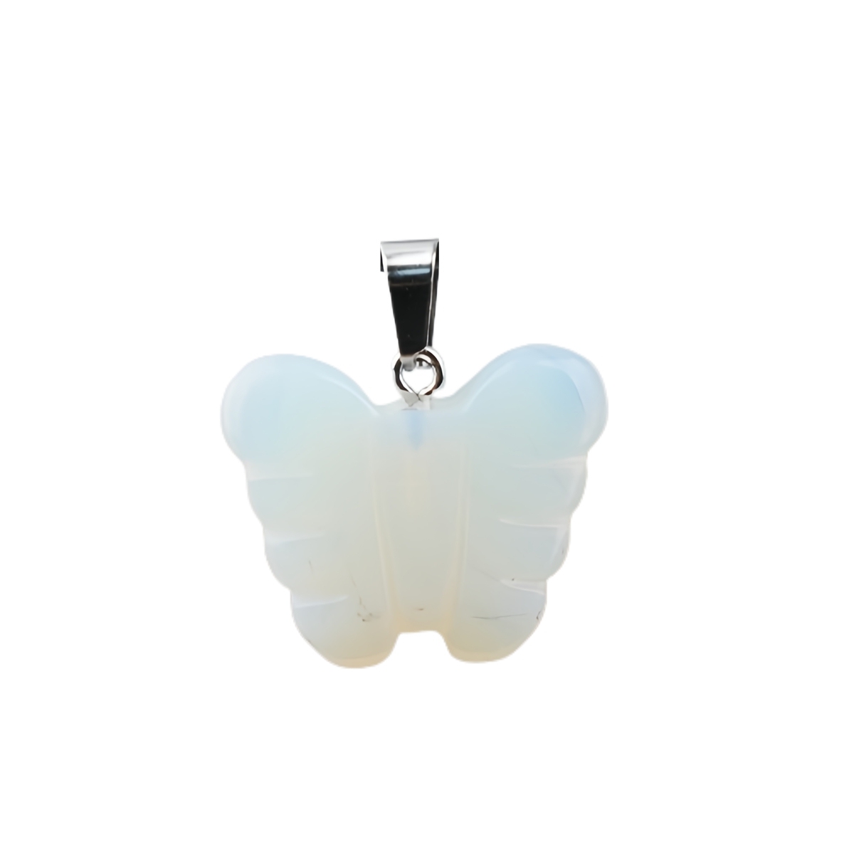 20MM Butterfly Stone Pendant for Making Jewlery  Handmade Craved