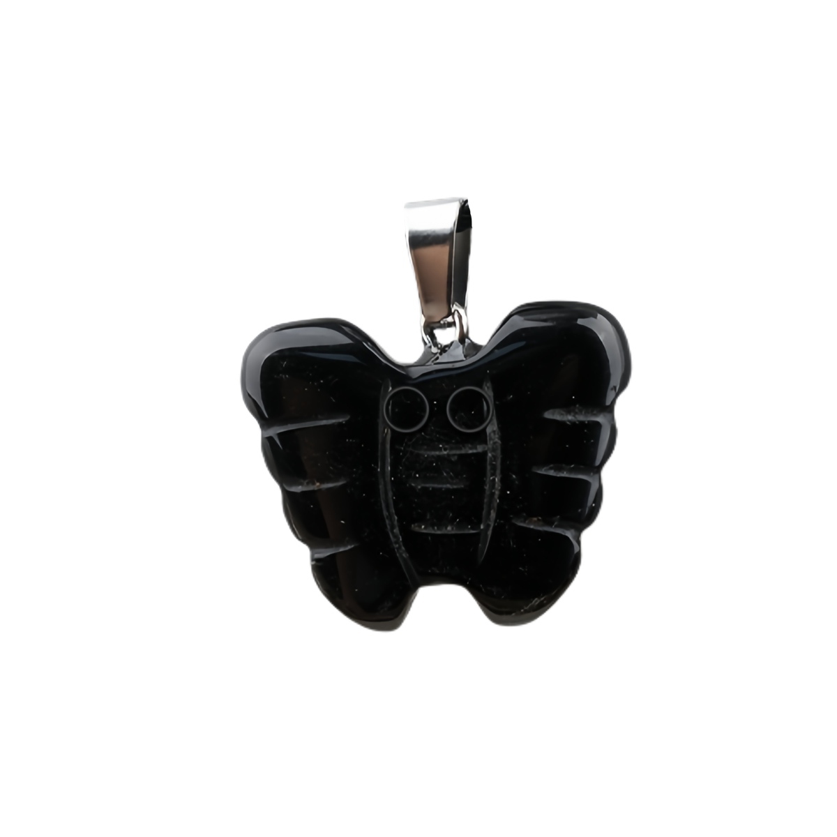 20MM Butterfly Stone Pendant for Making Jewlery  Handmade Craved