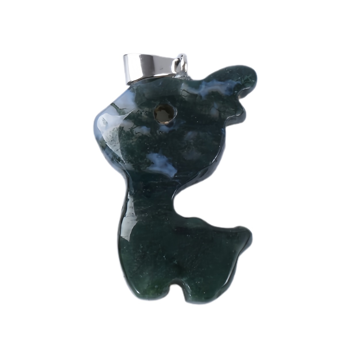 32MM Fawn & Deerlet Stone Pendant for Making Jewlery  Handmade Craved
