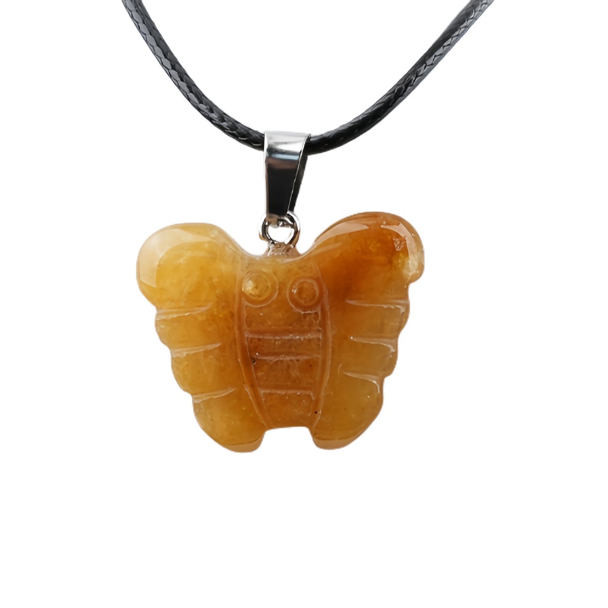 20MM Butterfly Stone Pendant for Making Jewlery  Handmade Craved