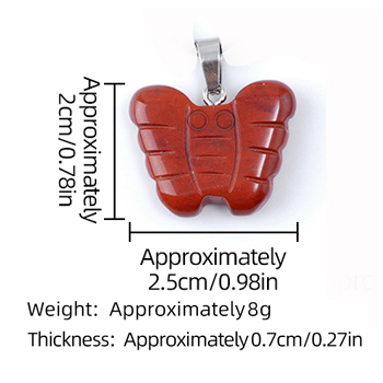 20MM Butterfly Stone Pendant for Making Jewlery  Handmade Craved