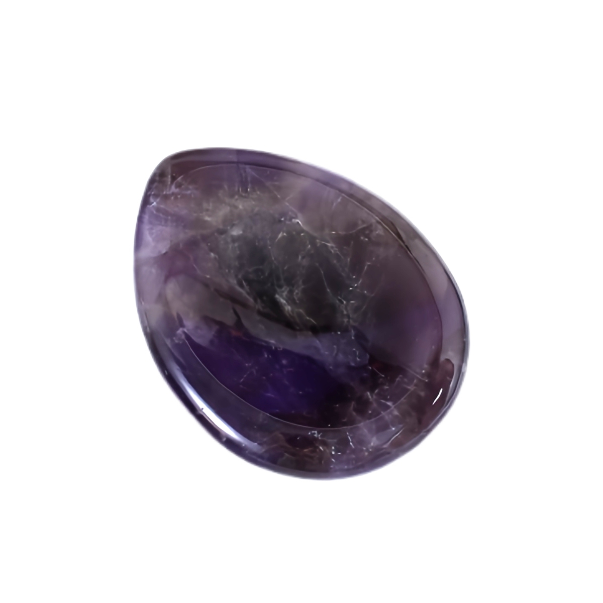 Worry Stone for Anxiety Relief, 35x45mm Teardrop Shape Palm Stone, Natural Healing Gemstone for Stress