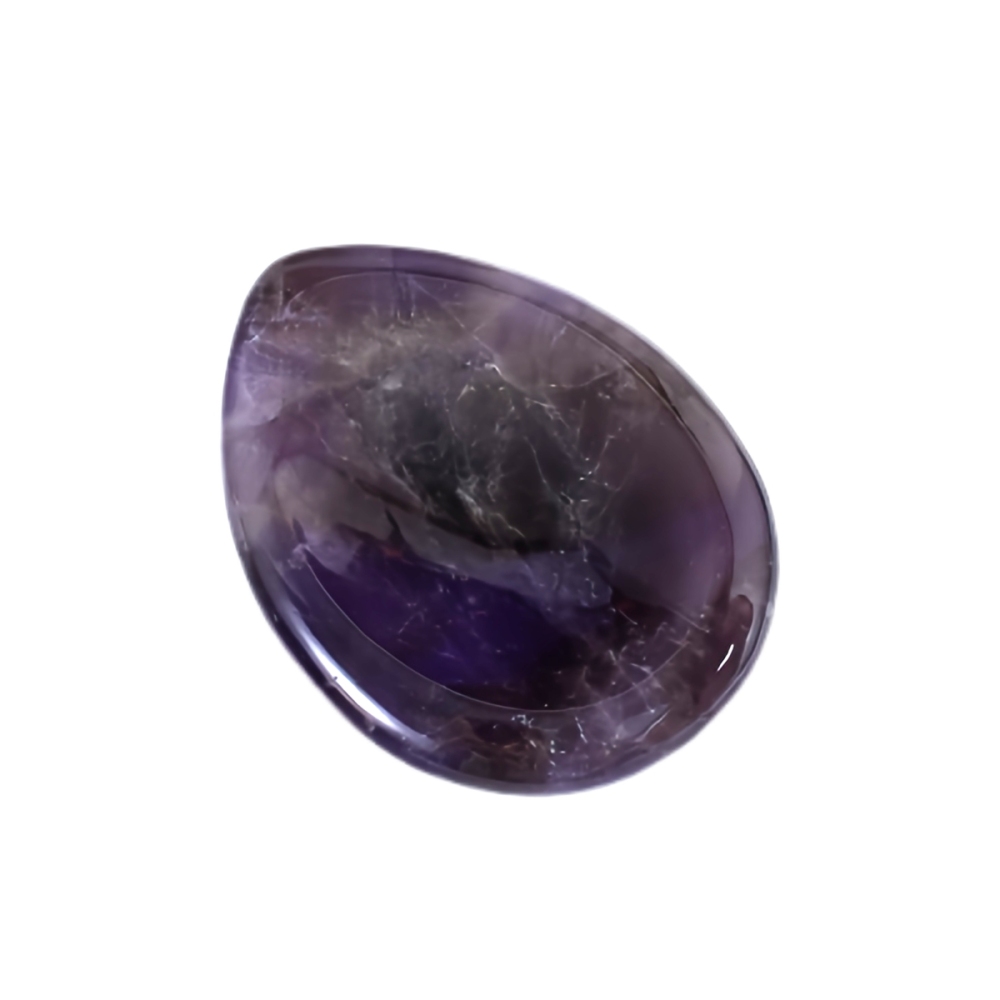 Worry Stone for Anxiety Relief, 35x45mm Teardrop Shape Palm Stone, Natural Healing Gemstone for Stress