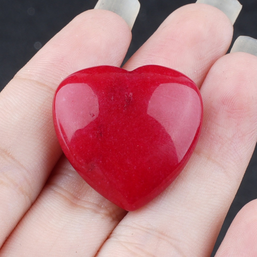 25X25X9MM Love Heart Gemstone for Home Decor