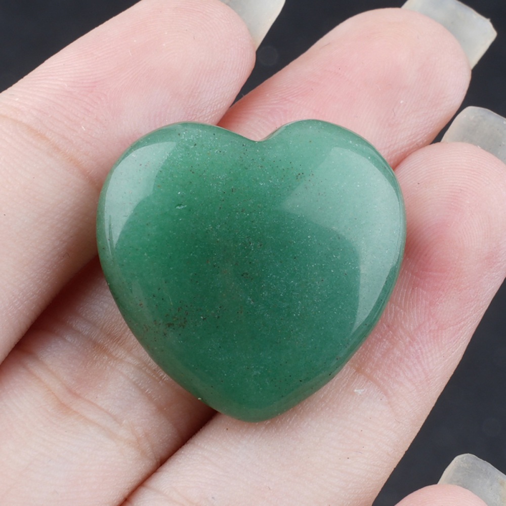 25X25X9MM Love Heart Gemstone for Home Decor