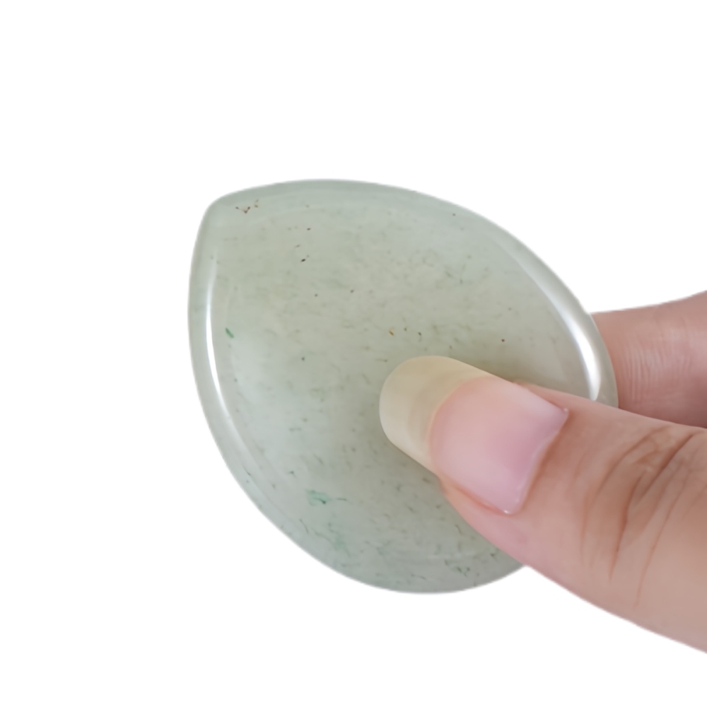 Amethyst Worry Stone for Anxiety Relief, 35x45mm Teardrop Shape Palm Stone, Natural Healing Gemstone for Stress