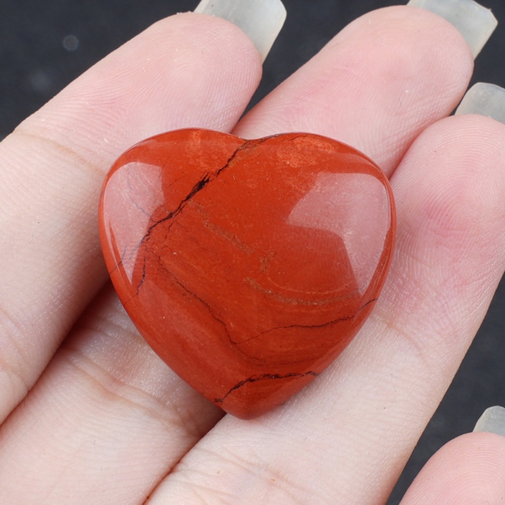 25X25X9MM Love Heart Gemstone for Home Decor