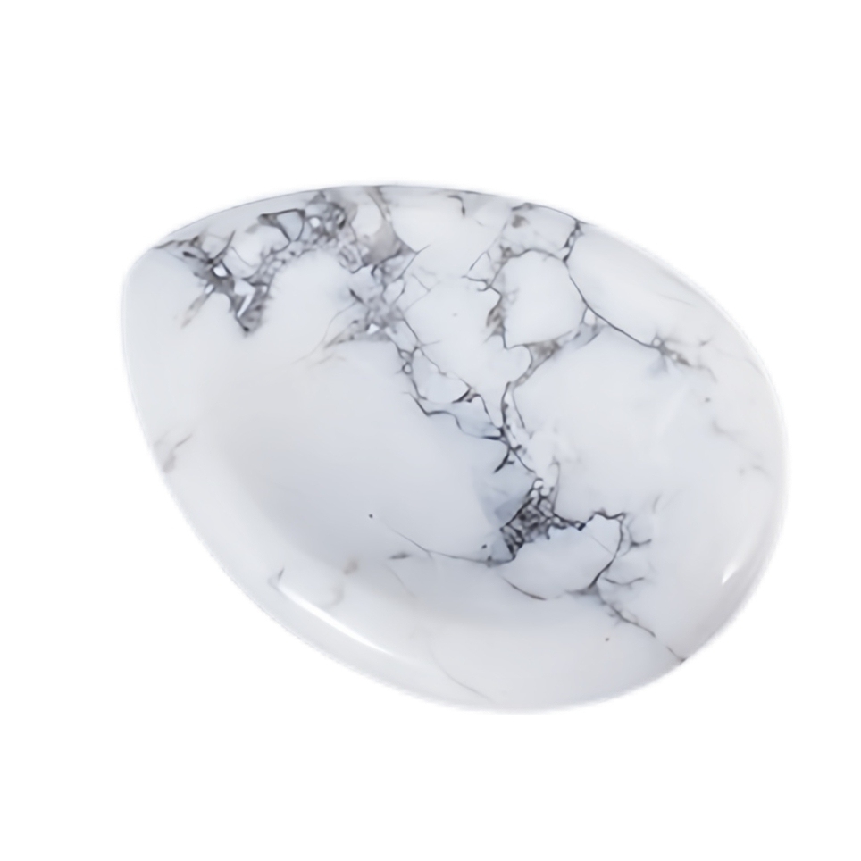 Amethyst Worry Stone for Anxiety Relief, 35x45mm Teardrop Shape Palm Stone, Natural Healing Gemstone for Stress