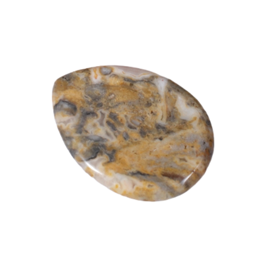 Worry Stone for Anxiety Relief, 35x45mm Teardrop Shape Palm Stone, Natural Healing Gemstone for Stress