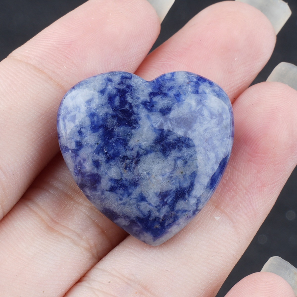 25X25X9MM Love Heart Gemstone for Home Decor
